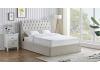 4ft6 Double Roz natural beige fabric upholstered Ottoman lift up bed frame bedstead 3